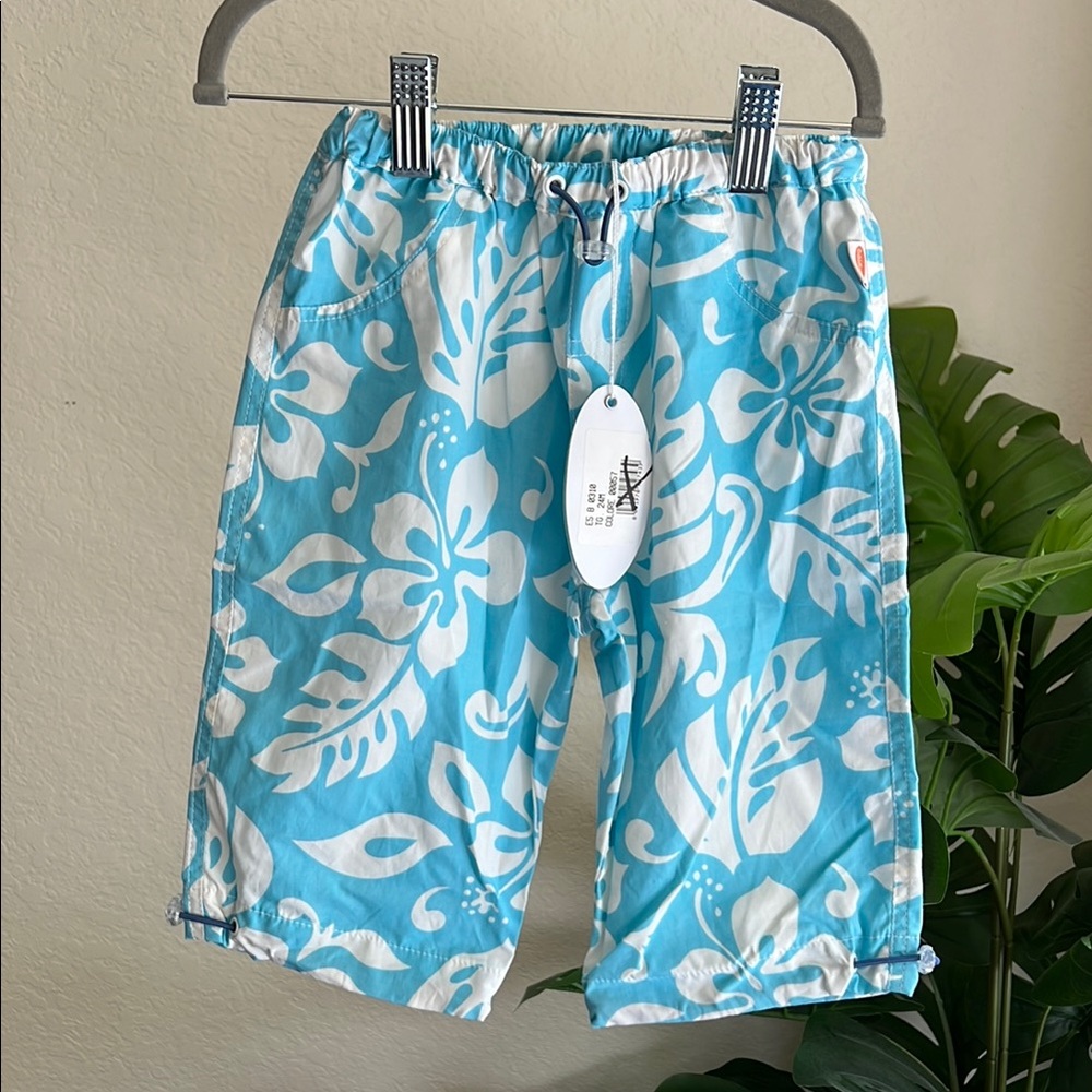 24M Blue Hawaiian Long Swim Suit Shorts